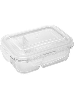 POTE DE VIDRO C/ TAMPA 1,04L HERMETICO  RET. C/ DIVISORIA UN.