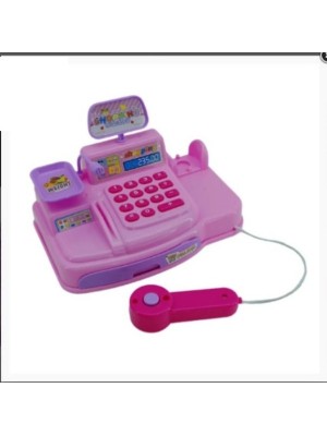 CAIXA REGISTRADORA PLASTICO COM LUZ E SOM 22.6X18X4CM UN.