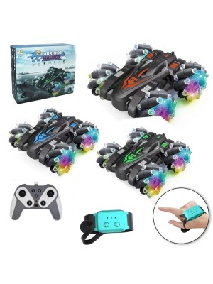 CARRINHO C/ MOTOR A PILHA C/ CONTROLE REMOTO S/ FIO UN. 