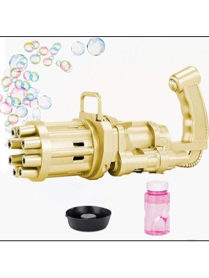 Arminha Metralhadora Canhão De Bolhas De Sabão Arma 8 Furos, Lança Bolinhas Brinquedo Infantil Pistola