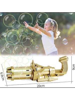 Arminha Metralhadora Canhão De Bolhas De Sabão Arma 8 Furos, Lança Bolinhas Brinquedo Infantil Pistola