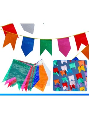 Bandeirinhas Festa Junina / São João em Papel Seda Colorido