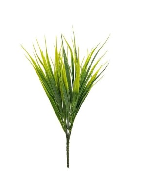 Folha de Capim Verde Artificial com 5 Galhos 38cm