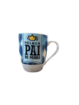 Caneca Cerâmica Melhor Pai do Mundo 400ml Dia dos Pais Presente