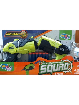 Brinquedo lança dardos duplo c/ munição infantil-pais E filhos