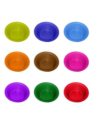 Prato Descartável Fundo 15cm Sobremesa Pink