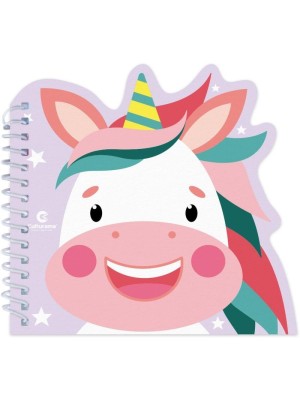 Livro Pop Cores Divertidas com Lapis de Cor Unicornios