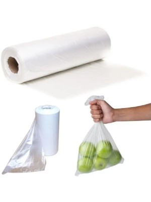 Bobina Plastica Multiuso Picotada Embalagem Frutas, Carnes, Verduras Uso Geral