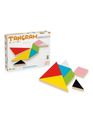 Jogo Tangram Colors Em Madeira Versão Junior 