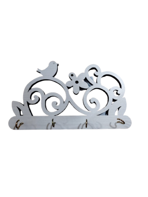 Porta Chave de Parede Passaros Vazado Decoracao