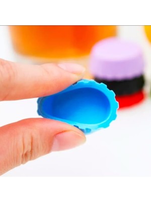 Tampa de Garrafa de Silicone – Vedação Hermética e Reutilizável com 6 unidades