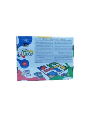 Super Ludo Pais & Filhos – Jogo de Tabuleiro Clássico para 2 a 4 Jogadores