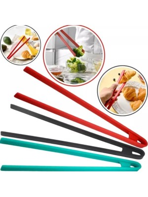 Pegador de Alimentos em Silicone 29cm – Utensílio Cozinha Resistente ao Calor Antiaderente