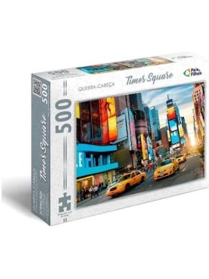 Quebra-Cabeça 500 Peças Times Square Pais & Filhos – Educativo, Colorido e Desafiador