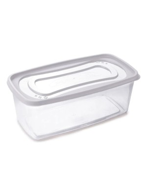 Pote 3L Linha Clic Retangular Branco Plasutil