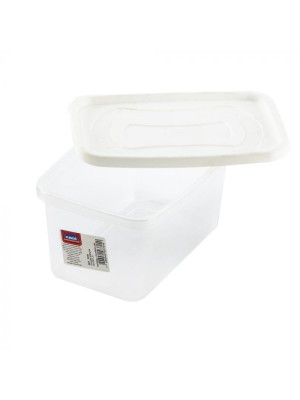 Pote Retangular Linha Clic 1,2L Plástico Atóxico com Tampa Hermética para Armazenar e Transportar Alimentos