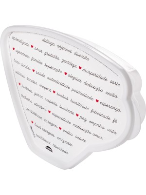 Porta Filtro de Café Plasútil Decora 850ml com Tampa Decorativa