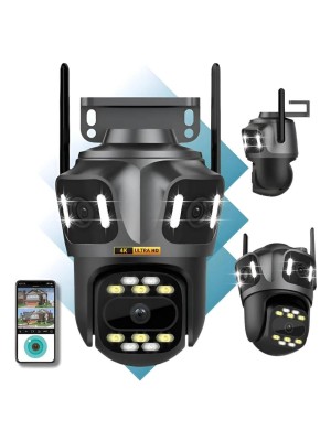 Câmera Wi-Fi 3MP HD Visão Noturna Detecção Humana