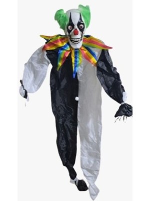 Palhaço das Trevas 130cm Decoração Halloween Assustadora Gigante para Festas, Casas e Eventos Temáticos