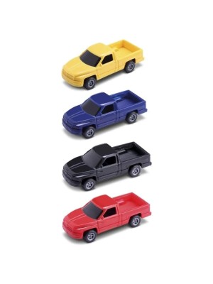 Caminhonete Pick-Up Rangers c/2 Kit com 2 Carrinhos Brinquedo Infantil Veículos de Aventura Resistentes para Crianças