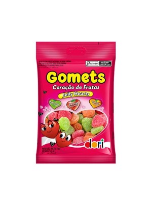 Gomets Goma Coração 150g Doces Gelatinosos Coloridos em Formato de Coração para Festa, Lembrancinha e Revenda