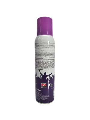 Tinta Spray Para Cabelo Violeta 150ml Temporária Fácil Aplicação Cor Vibrante Para Festas Carnaval Cosplay e Eventos