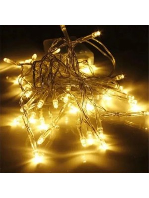 Rede de Luz 120 Leds 1,2M 220V Branco Quente Pisca-Pisca Expansível com 8 Funções e Fio Transparente para Decoração Natal Festas Janelas Varandas