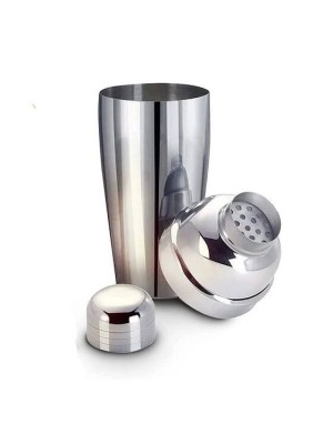 Coqueteleira Inox 500ml Profissional com Coador e Tampa Vedante | Ideal para Drinks, Caipirinhas, Shakes e Coquetéis Domésticos ou de Bar