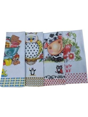 Pano de Prato Super com Barra 50x68cm Algodão Alta Absorção e Durabilidade