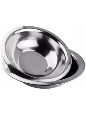 Tigela Inox 23cm Bowl de Aço Inoxidável Multiuso para Cozinha, Saladas e Massas – Durável, Higiênica e de Fácil Limpeza