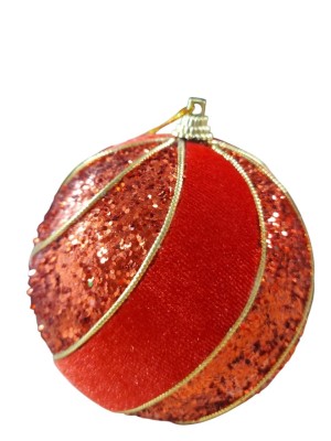 Bola 10cm para Árvore de Natal – Enfeite Decorativo Clássico em Plástico com Brilho e Cores Sortidas