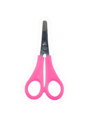 Tesoura Escolar 12,5x5cm com Lâmina de Aço Inox e Cabo Plástico Colorido – Segura e Ideal para Crianças, Escola e Artesanato