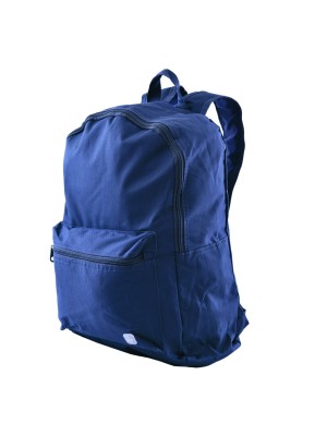 Mochila Juvenil Full Color Azul Marinho Escolar com Bolso Frontal e Alças Acolchoadas