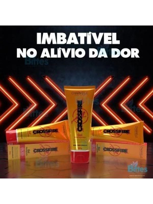 Pomada Crossfire Massageadora 150g Charmelle – Arnica, Andiroba, Copaíba e Centella Asiática para Massagem Relaxante e Alívio Imediato