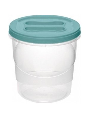 Pote Mantimento 7,8L com Tampa de Rosca Vermelha para Armazenar Alimentos e Ração – Plástico Transparente com Vedação Segura para Despensa e Cozinha