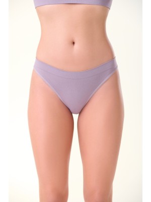 Calcinha Lavanda Tanga Alta Sem Costura Adulto M Conforto Diário, Cintura Alta Anatômica e Toque Suave para Roupas Justas
