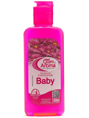 Essência Concentrada Baby 140ml Quim Aroma – Aroma Suave e Aconchegante para Ambientes, Limpeza Perfumada e Artesanato com Alto Rendimento