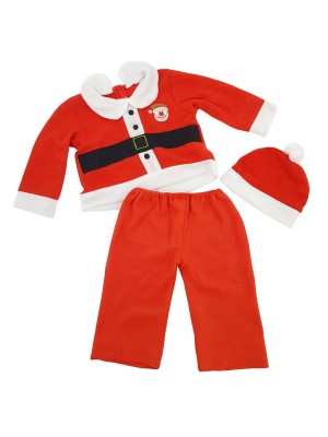 Fantasia Papai Noel 5 Peças Adulto – Casaco, Calça, Cinto, Gorro e Barba