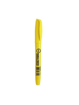 CANETA MARCA TEXTO SLIM AMARELO UN.
