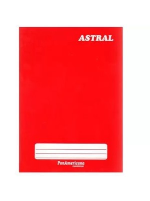 CADERNO COSTURADO 1/4 96F ASTRAL VERMELHO