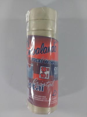 FITA ADESIVA 10ROLOS 12X10 TRANSPARENTE