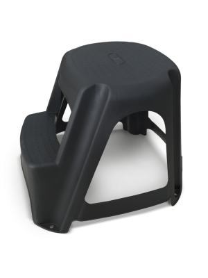 BANQUETA STEP MULTIUSO 2 DEGRAUS PRETA 41X53X48CM