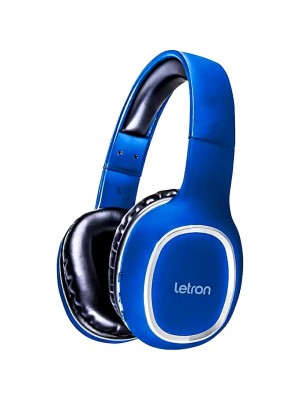 FONE DE OUVIDO SEM FIO MOOD PRETO E AZUL STEREO BLUETOOTH DRIVER 40MM LETRON UN.
