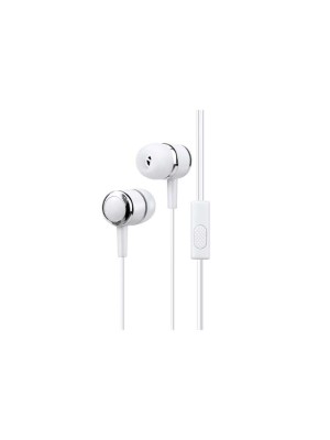 FONE DE OUVIDO DOT BRANCO INTRA-AURICULAR C/FIO E MICROFONE LETRON UN.