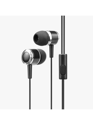 FONE DE OUVIDO DOT PRETO INTRA-AURICULAR C/FIO E MICROFONE LETRON UN.