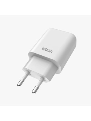 CARREGADOR FONTE USB BRANCO 2.4A LETRON