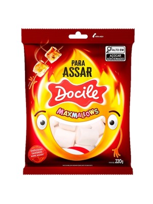 MARSHMALLOW TUBO BRANCO PARA ASSAR 220G UN. DOCILE