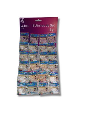BOLINHAS DE GEL TRANSPARENTE C/24PCS 4G UN.