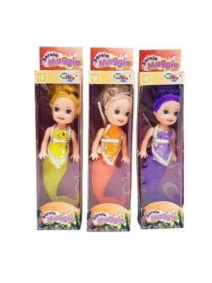 Mini Boneca Sereia Maggie Cores Variadas 