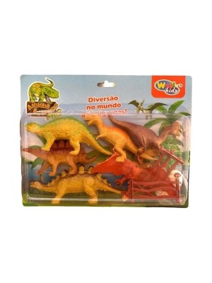 KIT DINOSSAUROS SORTIDOS C/11 PCS UN. WELLMIX